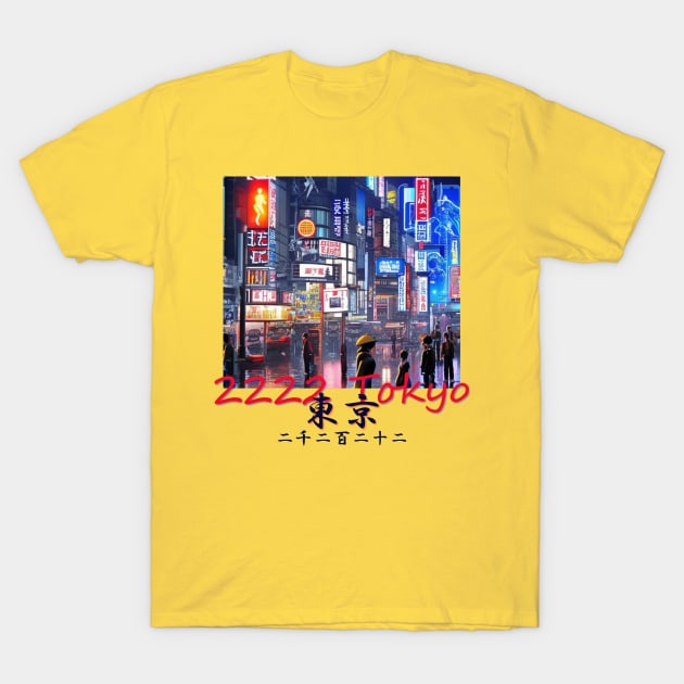 Japan Tokyo 2222 by Kana Kanjin T-Shirt by erizen